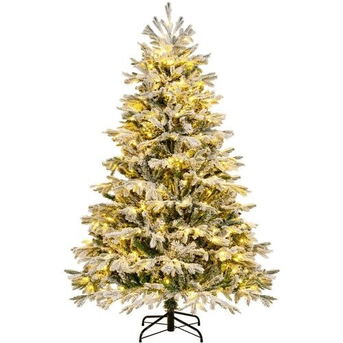 Tweedekans Coast Kerstboom 180 cm – Besneeuwd – Warmwitte LED Verlichting – Groen/Wit Tweedehands