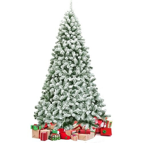 Tweedekans Coast Kerstboom met Sneeuw - 225 cm - 1364 Takken - Wit / Groen Tweedehands