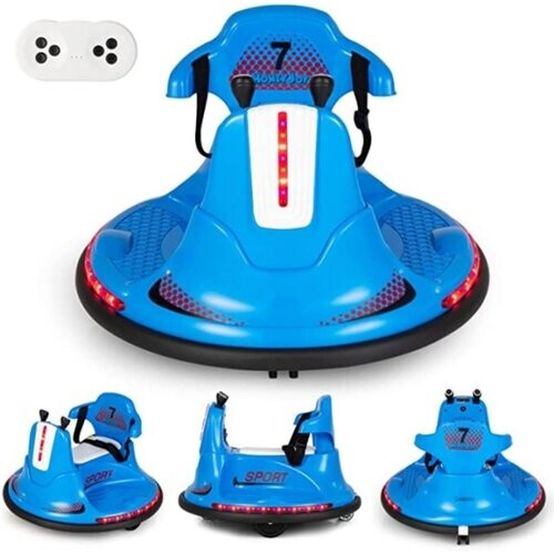 Tweedekans Coast Kinderauto Elektrisch 6V Met Muziek & Kleurrijke LED Lichten - Blauw