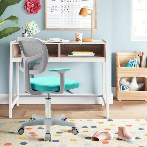 Tweedekans Coast Kinderbureaustoel 360°- Draaibaar Jeugdstoell-Hoogte Verstelbaar- Turquoise 80-91,5 cm Tweedehands