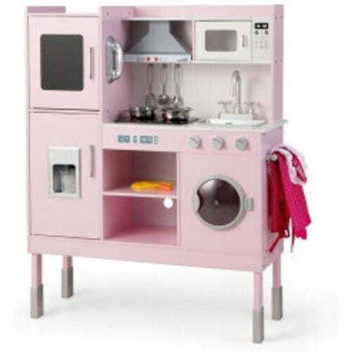 Tweedekans Coast Kinderkeuken met 16 spelaccessoires voor kinderen van 3 jaar 83 x 29 x 103 cm roze Tweedehands