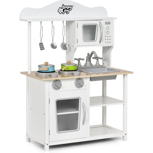 Tweedekans Coast Kinderspeelkeuken - Hout - 60 x 30 x 83 cm - Wit Tweedehands