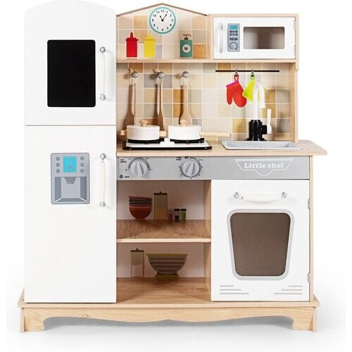 Tweedekans Coast Kinderspeelset - voor De Keuken - Speelgoed voor Namaakkoken - met Realistisch Licht en Geluid - Magnetron en Kraan Tweedehands