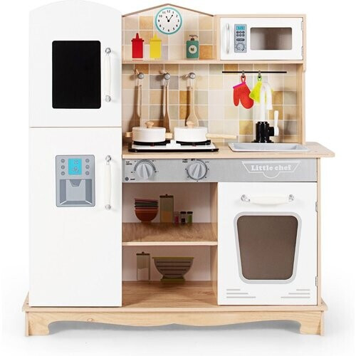 Tweedekans Coast Kinderspeelset - voor De Keuken - Speelgoed voor Namaakkoken - met Realistisch Licht en Geluid - Magnetron en Kraan Tweedehands