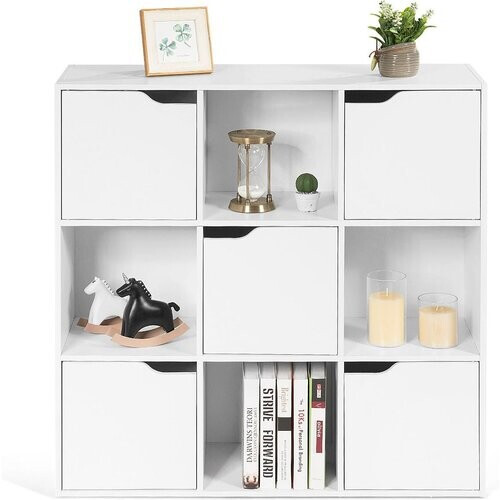 Tweedekans Coast Kubus Opbergkast 4 Kubussen en 5 Kasten - 90 x 29 x 90 cm - Wit Tweedehands