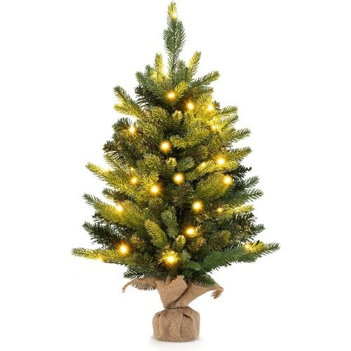 Tweedekans Coast Kunstkerstboom Tafel 60 cm Groen – 234 Takpunten – Met 35 Warmwitte LED Lampjes Tweedehands