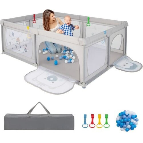 Tweedekans Coast Opvouwbare Babybox met 2 deuren en 50 ballen - 206x147x68,5cm Tweedehands