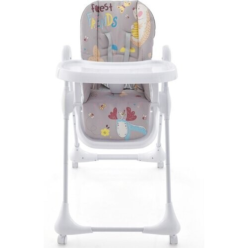 Tweedekans Coast Opvouwbare Kinderstoel - Verstelbare Hoogte - Veiligheidsgordel - 96 x 60 x 89-107 cm - Grijs Tweedehands