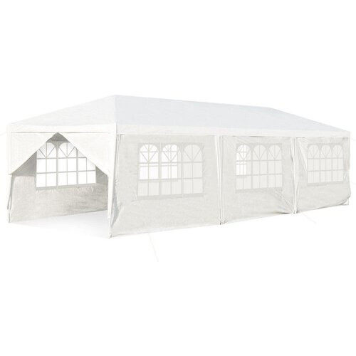 Tweedekans Coast Partytent 3x9 m - Met zijwanden - Wit Tweedehands