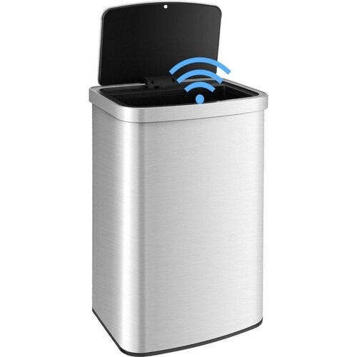 Tweedekans Coast Prullenbak met Sensor - 50 Liter- 39 x 30 x82 cm - RVS Tweedehands