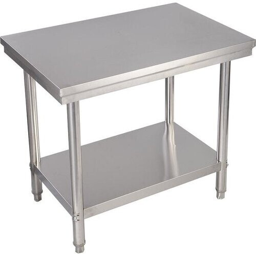 Tweedekans Coast RVS Keukentafel – Met Tussenblad – Werktafel voor Horeca – 92 x 61 x 90 cm