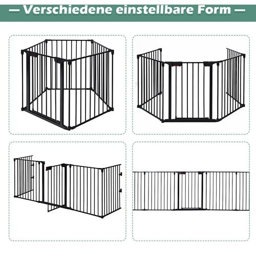 Tweedekans Coast schoorsteenbescherming Grille metaal 5 in 1 barrière Grille Protive Grille 58 x 74 cm zwart Tweedehands