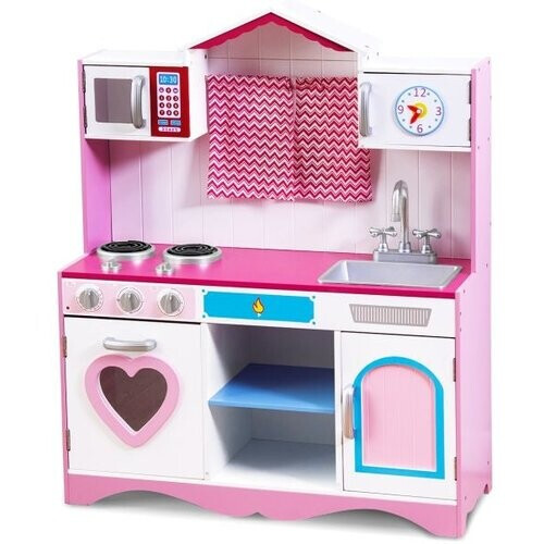 Tweedekans Coast Speelkeuken - MDF - 82 x 30 x 101 cm - Roze Tweedehands