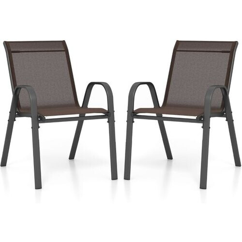 Tweedekans Coast Terrace Lounger buitenluchtstoel met wielen strandloun gemaakt van metaalbruin Tweedehands