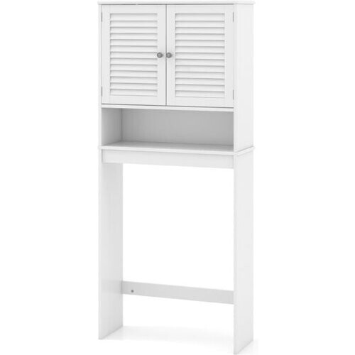 Tweedekans Coast Toiletkast met 2 Deuren - 66 x 25,5 x 157 cm - Wit - MDF Tweedehands
