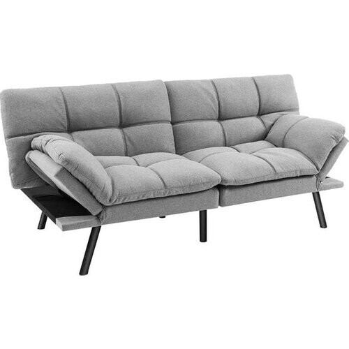 Tweedekans Coast Transformeerbare Slaapbank - Grijs - Linen - 87 x 178 x 82 cm - 273 kg Draagkracht Tweedehands