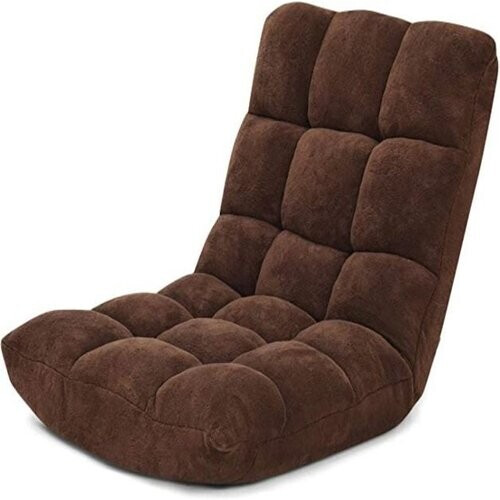 Tweedekans Coast Vloerstoel - Verstelbaar - 105 x 56 x 15 cm - Bruin Tweedehands