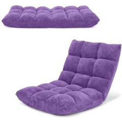 Tweedekans Coast Vloerstoel - Verstelbaar - 105 x 56 x 15 cm - Paars Tweedehands