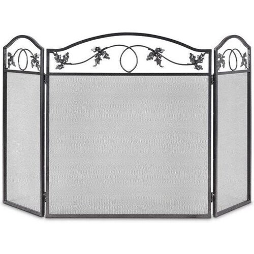 Tweedekans Coast vrijstaand vuurscherm - Openhaard - Ijzer - 127 x 2 x 73,5 cm - Zwart Tweedehands