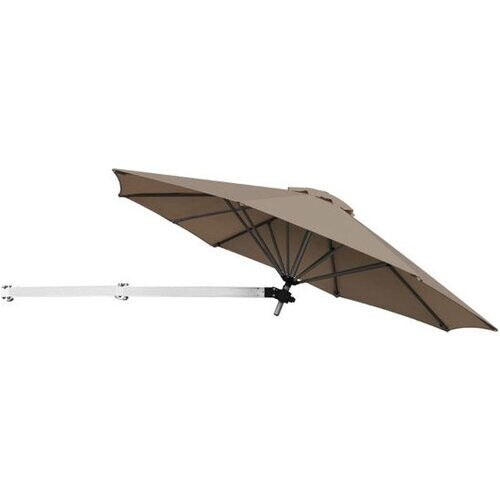 Tweedekans Coast Wandparasol - Verstelbaar - 247 x 180 cm - Bruin Tweedehands
