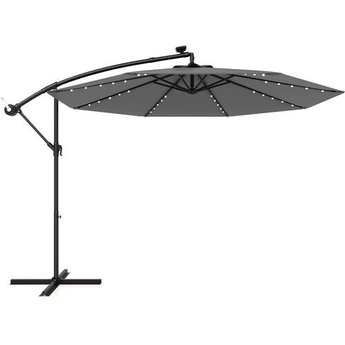 Tweedekans Coast Zweefparasol - Met verlichting - Ø300 cm - Grijs Tweedehands