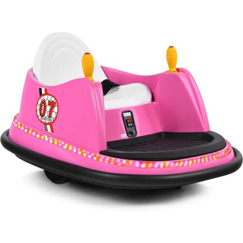 Tweedekans Coastway Kinderbotsauto – Incl. Afstandsbediening, Muziek – 6 V – 57 x 75 x 42 cm – Roze
