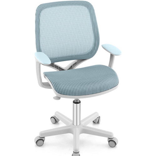 Tweedekans costway bureaustoel voor kinderen - wit/blauw Tweedehands