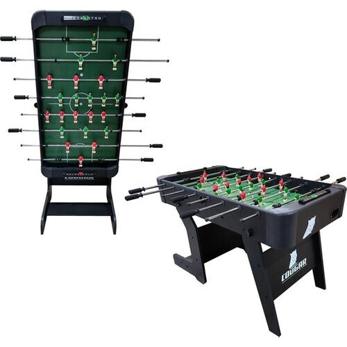 Tweedekans Cougar Around The World Inklapbare Voetbaltafel Zwart – Tafelvoetbal – Incl. Accessoires Tweedehands