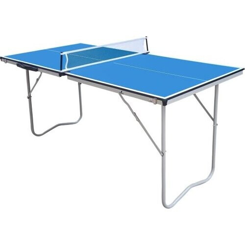 Tweedekans Cougar Mini 1500 Basic Tafeltennistafel 150 x 67 x 69 cm - Opvouwbaar - Inclusief Accessoires - Blauw Tweedehands