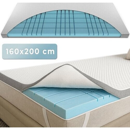Tweedekans CozySense® CubeTech Topper Matras 160x200 - Topmatras - Topdekmatras - 100+ Comfort Cubes - Ergonomische Steun - CertiPUR® - 7 CM - Wasbare Hoes Tweedehands