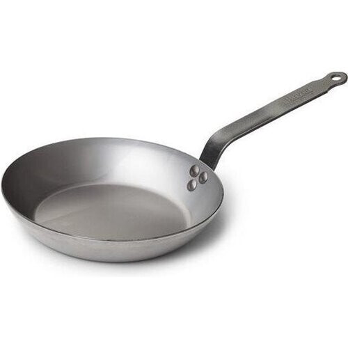 Tweedekans De Buyer Plaatstalen Koekenpan Ø 24cm - zonder PFAO & PTFE - Geen Inductie - Natuurlijk wax anti aanbaklaag Tweedehands