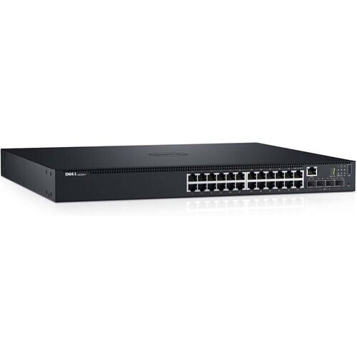 Tweedekans DELL N1524P Managed L3 Gigabit Ethernet (10/100/1000) Zwart 1U Power over Ethernet (PoE) Tweedehands