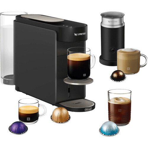 Tweedekans De'Longhi Nespresso ENV200GYAE Vertuo UP Antraciet + Aeroccino Tweedehands