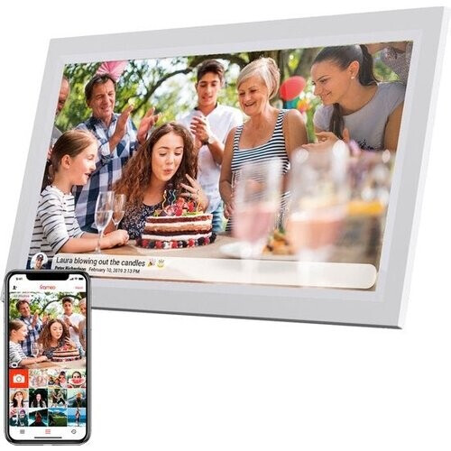 Tweedekans Denver Digitale Fotolijst 15.6 inch - XL - Full HD - Frameo App - Fotokader - WiFi - 16GB - IPS Touchscreen - PFF1503W Tweedehands