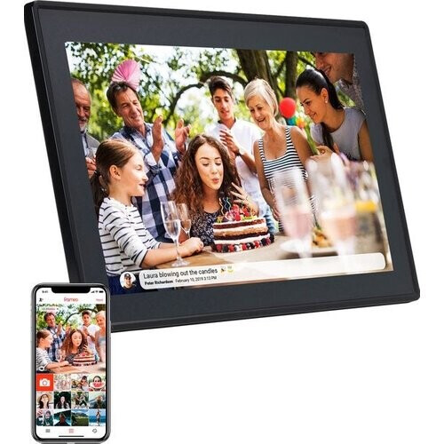 Tweedekans Denver Digitale Fotolijst 15.6 inch - XL - Full HD - Frameo App - Fotokader - 8GB - IPS Touchscreen - PFF1514B Tweedehands