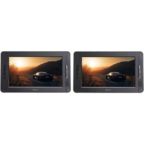 Tweedekans Denver Draagbare DVD Speler Auto - 10 inch - 2 schermen - Incl. Hoofdsteunhouder - USB - MTW1098 Tweedehands