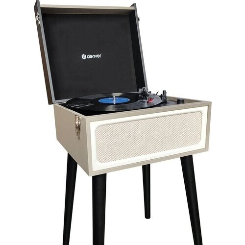 Tweedekans Denver Platenspeler Bluetooth - Ingebouwde Speakers - FM Radio - Auto-stop - Retro - VPR250 Tweedehands