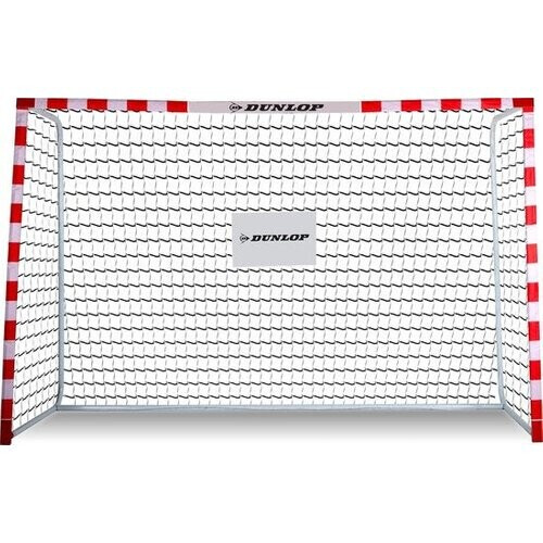 Tweedekans Dunlop Voetbaldoel - Inclusief 7 Grondhaken - Metaal - 300 x 200 x 110 cm - Wit/ Rood Tweedehands