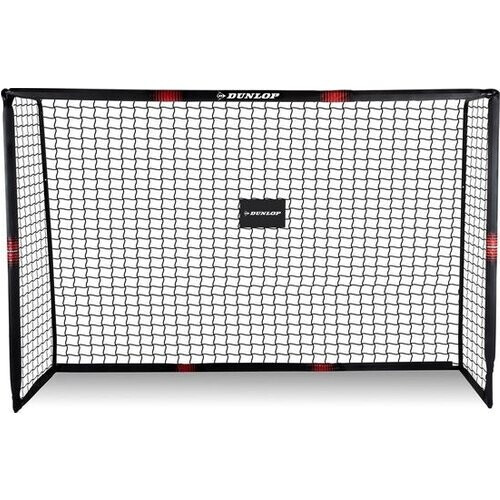 Tweedekans Dunlop Voetbaldoel - Voetbal Goal 240 x 160 x 85 cm - Voetbalgoal Groot - Buitenspeelgoed voor Kinderen en Volwassenen - Snelle Montage - Voetbal Training Doel - Metaal - Zwart/ Rood Tweedehands