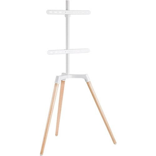 Tweedekans Easel Studio TV-Standaard - Voor TV van 50 tot 65 Inch - 75.8 x 50.5 x 134.7 cm - Wit - FS19-44F-01 Tweedehands