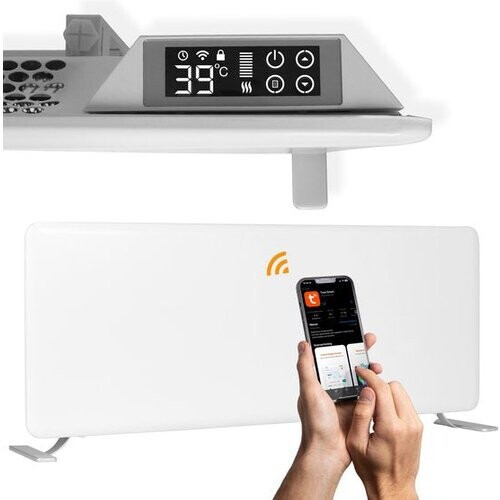 Tweedekans EcoHeat Elektrische Convector met Wifi - App - Convectorkachel Electrisch - Radiator Heater Verwarmingspaneel - Elektrische Verwarming Huis, Kantoor en Badkamer - 1500 Watt Tweedehands