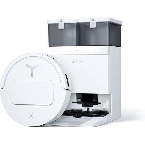 Tweedekans ECOVACS - DEEBOT T50 Omni wit Gen 2 EU - Stofzuig- en dweilrobot - 21.000 Pa zuigkracht- Zelfreinigende Robotstofzuiger met Warmwater – Dweilsysteem - Automatisch Leegstation - Geschikt voor dierenharen Tweedehands