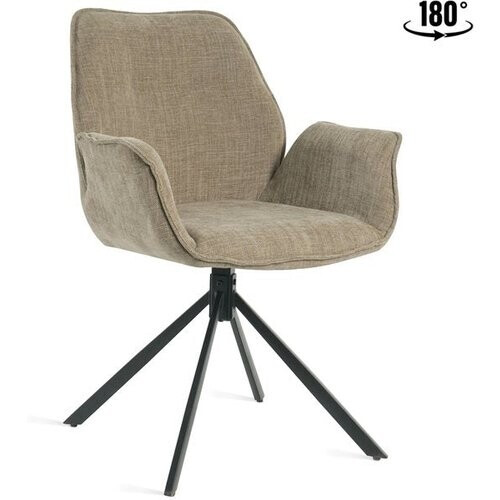 Tweedekans Eetkamerstoel Lenny Taupe - Giga Meubel - Set van 2 Tweedehands