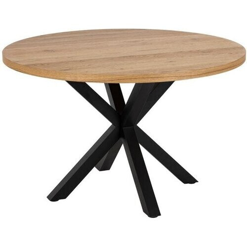 Tweedekans Eettafel Naturel - MDF - 120x120x76,4cm - Eettafel Ties - Giga Living Tweedehands