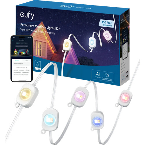 Tweedekans Eufy permanent outdoor light E22 30 meter Tweedehands