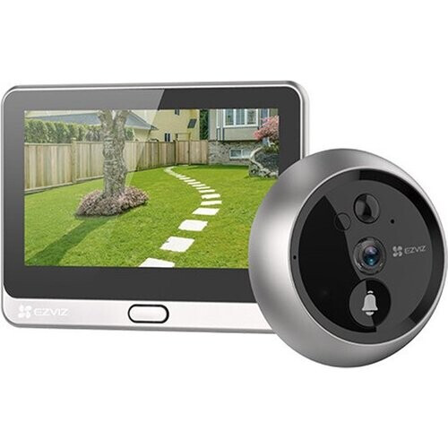Tweedekans EZVIZ DP2 2K – Video Deurbel met 4.3” Touchscreen – 2K Video, 166° Groothoek, PIR Detectie & Nachtzicht – Tweeweg Audio – MicroSD Tweedehands