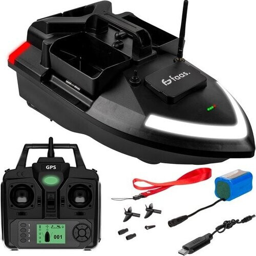 Tweedekans Faas Voerboot T60 - voor Karpervissen - VisBoot met Afstandsbediening, GPS, Cruise Control en Batterij Tweedehands