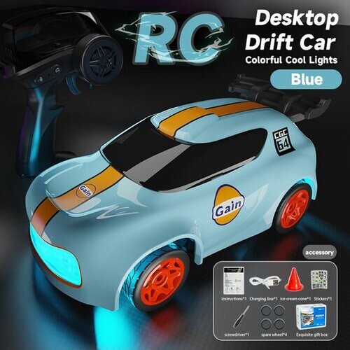 Tweedekans Fuegobird RC Auto - RC Voertuig - bureaublad drift auto - mini - hoge snelheid - blauw Tweedehands