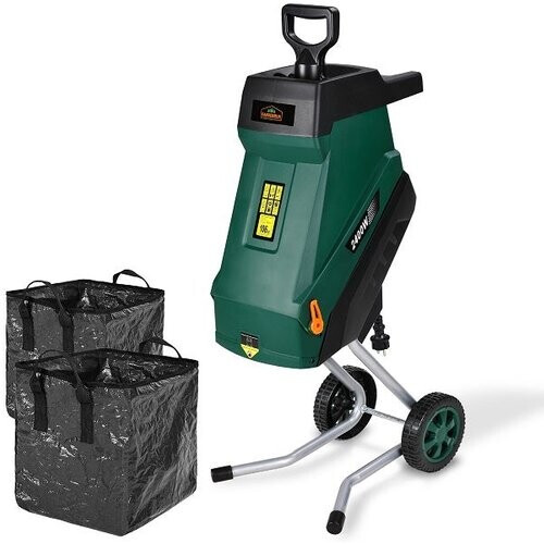 Tweedekans Gardebruk Hakselaar Compact d 2x 50L Zak 2400W Elektrisch - Groen Tweedehands
