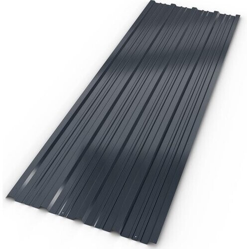 Tweedekans Gardebruk Set van 12 Dakplaten –Metaal – 129 x 46 cm – Antraciet Tweedehands